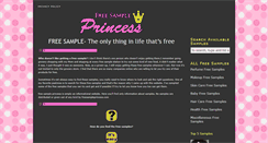 Desktop Screenshot of freesampleprincess.com